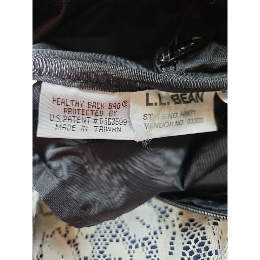 LL Bean Ameribag Khaki Healthy Back Bag Crossbody Sling Canvas Pockets Vtg 90s - Picture 4 of 16